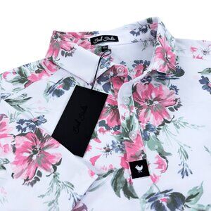 Bad Birdie Core Golf Polo Mens M, L, XL SLIM FIT Spring Showers Floral NWT